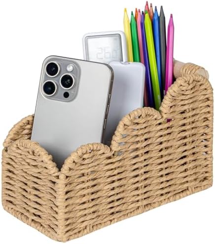 CubesLand Bedside Table Desk Organizer Caddy, Remote Pen&Pencil Holder Cup by CubesLand