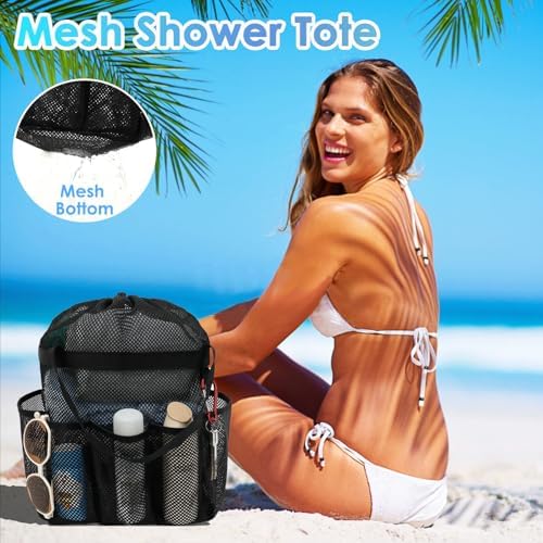 Fammart Mesh Shower Caddy Portable, Shower Bag College Dorm Room Essentials - Image 6