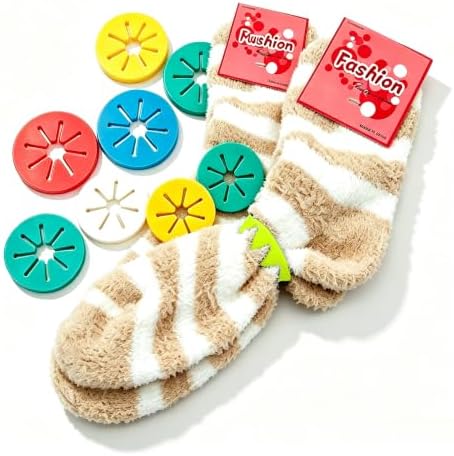 Cooplay Sock Holders Stockings Ring Clip Locks Washing Sorters Organizer Tool for House (60) - Image 3