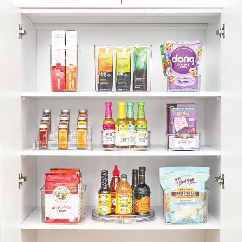 iDesign Plastic Lazy Susan Turntable Organizer, Clear - Image 5
