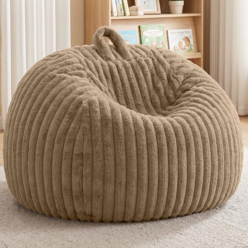 Bean Bag Cover No Filler Stuffed Animal Storage Bean Bag Chair Cover by AZHCHKE