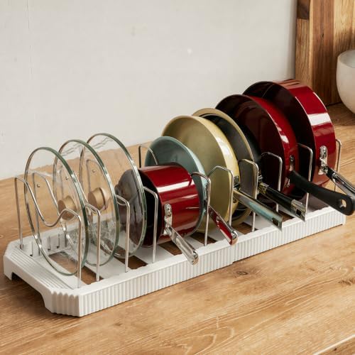 Expandable Pot Lid Organizer, 22" Adjustable Pot and Pan Holder by Unknown