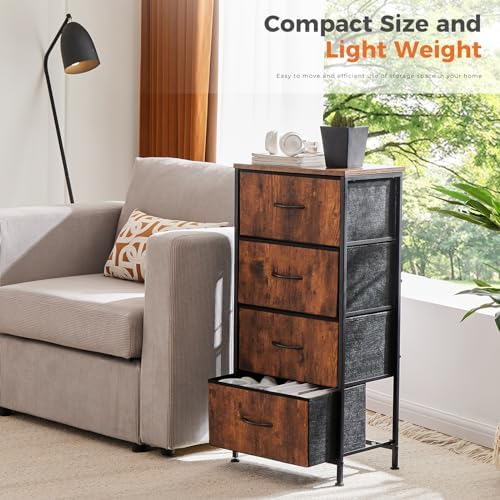 Sweetcrispy Dresser for Bedroom, 4 Drawer Storage Organizer for Closet - Image 5
