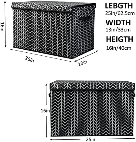 Large Toy Storage Box Chest for Kids, Sturdy Toy Box Bin Baskets with Lid - Image 5
