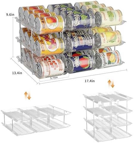 LXLXXL Can Organizer for Pantry Canned Food Storage Holder 3 Tier 2 Packs - Image 5