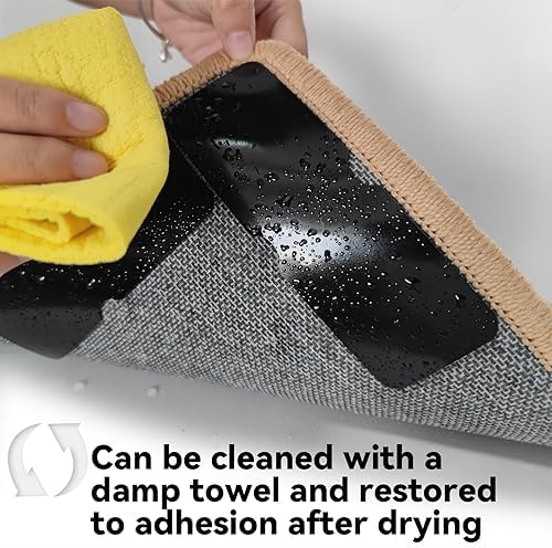 Reusable Rug Tape Grippers, Carpet Tape No Damaging for Hardwood Floors 8Pc - Image 4