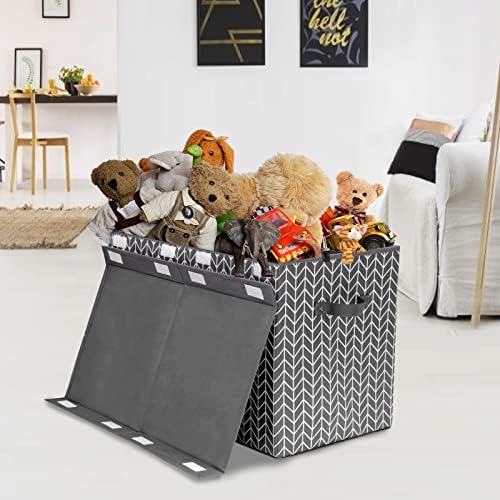 Large Toy Storage Box Chest for Kids, Sturdy Toy Box Bin Baskets with Lid - Image 2