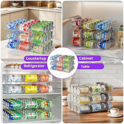 Can Organizer for Pantry, 3-Tier Combinable Can Rack - Image 6