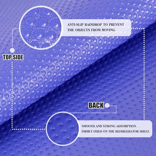 Daixer 20Pcs Refrigerator Liners, Washable Fridge Liner Shelf Mats Refrigerator Pads for Cupboard Cabinet Drawer Home Kitchen Accessories Organization (Purple) - Image 5