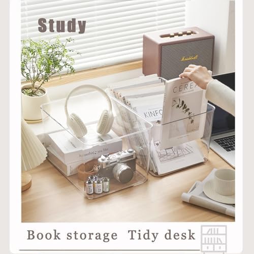 Clear plastic storage bins with LIDS,storage containers for snacks, cosmetics, books, dog food, Storage Organizer for Nursery，Kitchen, Living room,Bedroom, Bathroom, Office (clear, 4XL) - Image 4