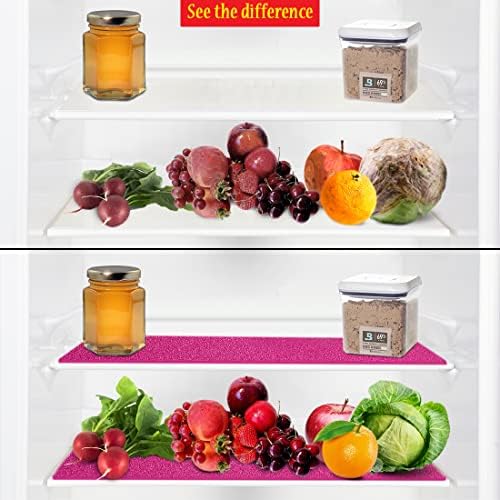 Dualplex® Fruit & Veggie Life Extender Liner for Fridge Refrigerator Drawers, 12x15 Inches (4 Pack) – Extends the Life of Your Produce & Prevents Spoilage (Pink) - Image 4