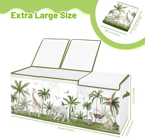 Toy Storage Box with Lids Extra Large Collapsible Toy Box Chest for Kids - Image 2