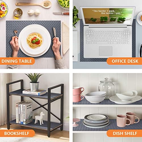 Shelf Liners for Kitchen Cabinets Non Adhensive,Gray 23.6"× 393.7" - Image 2