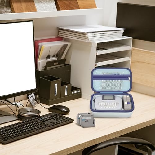 GWCASE Hard Case for Brother P-Touch PTM95 PT90 Handy Label Maker, Blue - Image 6