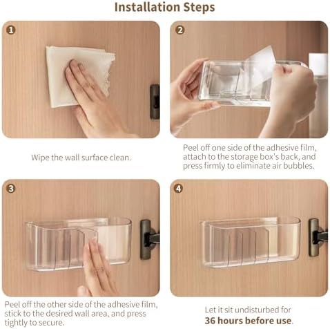 PAVSTINE 2 Pack Clear Adhesive Medicine Cabinet Shelves for Narrow Space - Image 6