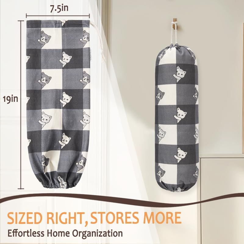 TOGETURE Plastic Bag Holder, Cute Grocery Bag Holder for Plastic Bags - Image 2