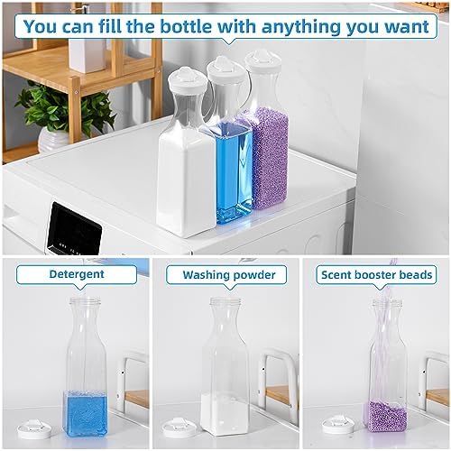 54oz Laundry Detergent Dispenser,Liquid Container,Plastic,2 Pack White - Image 5