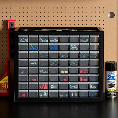 IRIS USA 64-Drawer Screw Organizer, Hardware Storage, Made in USA, Black - Image 2