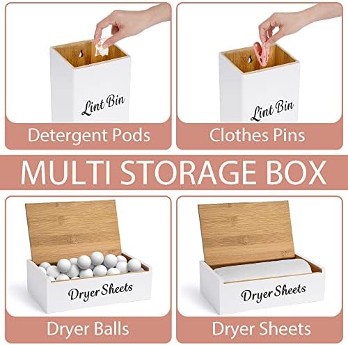 FJO 2 Pack Magnetic Lint Bin 10’’ x 7’’ and Dryer Sheet Holder 8’’ x 5’’ - Image 3