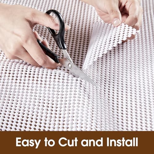 Shelf Liner for Kitchen Cabinets and Drawers, White, 10" x 240" - Image 4
