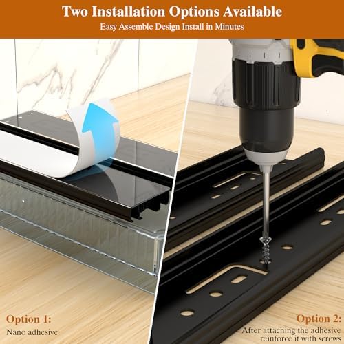 DABIGE 3 Pack Pull Out Spice Rack Organizer for Cabinet, 2 Tier Slide Out Spice Racks Organizer, Spice Cabinet Organizers, Cabinet Size Need:12'' High x 11'' Deep x 5'' Wide, Clear Acrylic - Image 2