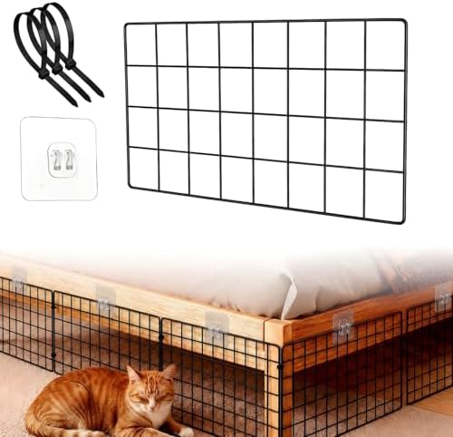 Sliner 12 Pack Black Under Bed Blocker for Pets Metal Under Couch Blocker 16" L x 7.9" H Sofa Couch Barriers for Dogs Pets Cats Toys Items with 49 Accessories by Sliner