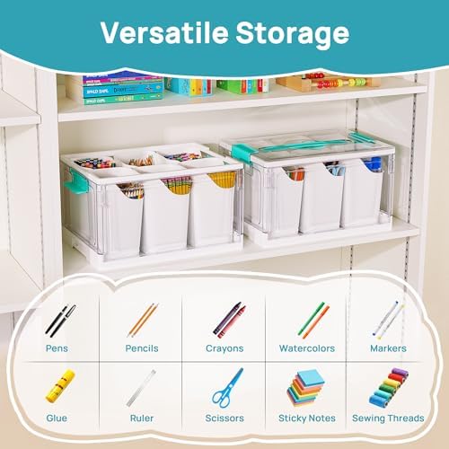 Vtopmart 24 QT Clear Plastic Craft Organizer with Detachable Inserts,1 Pack - Image 4