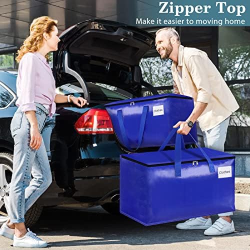 HomeHacks Moving Bags, 125L-8 Pack Heavy Duty Moving Totes - Image 5