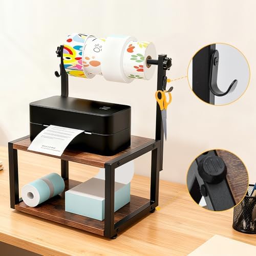 Printer Label Holder for Thermal, Adjustable Screws for Label Sticker - Image 2