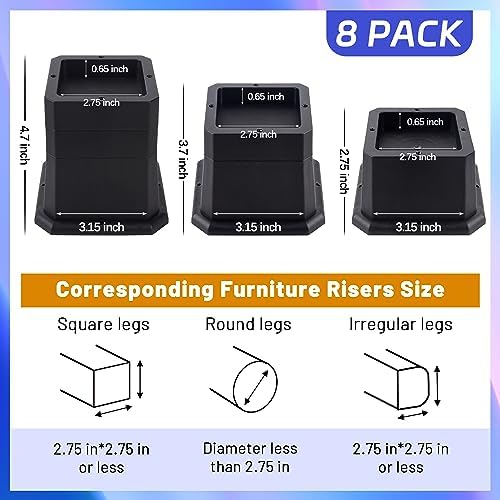 BTSD-home Furniture Risers 2 or 3 Inch - Image 3