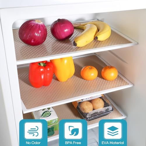 Shelf Liners for Kitchen Cabinets Non Adhensive,Beige 17.5"× 78.7" - Image 2