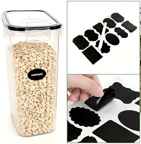 4pcs 4L Airtight Plastic Canisters, Kitchen Pantry Dry Food Storage - Image 5
