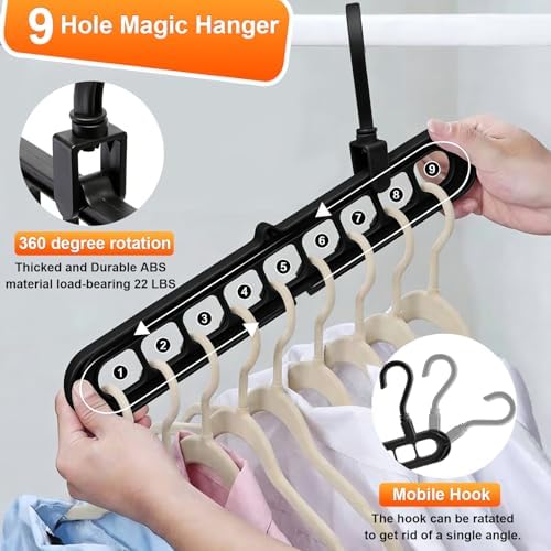 Magic Space Saving Hangers,7 Pack Multi-Functional Closet Organizers - Image 4