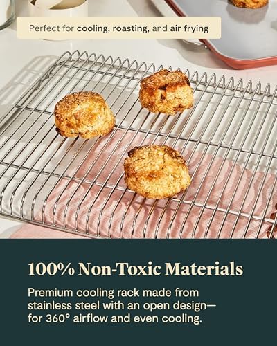Caraway Non-Stick Ceramic Baking Sheet and Cooling Rack - Image 4