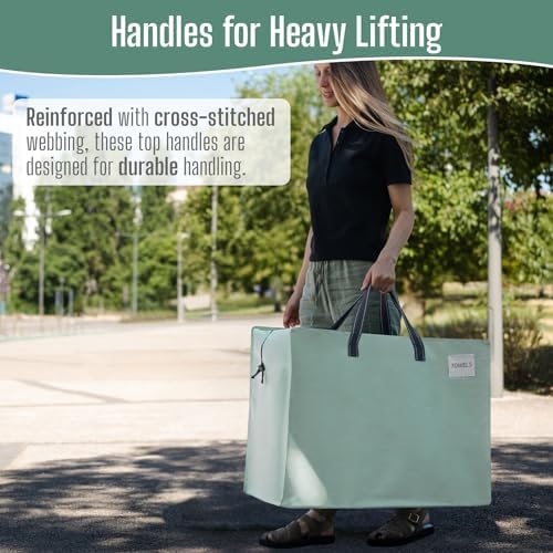 VENO Heavy Duty Moving Bags, Storage Bags, 27 Gallon, Light Green, 4 Pack - Image 4