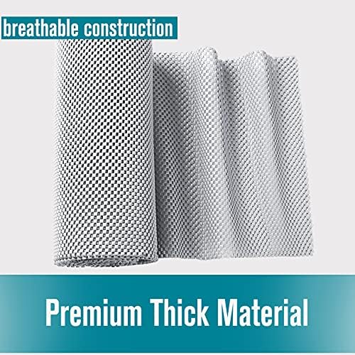 Shelf and Drawer Liner, Non-Adhesive Non Slip and Grip Durable Clean Pad Full Size 17.7 Inches x 20 Feet for Drawers, Shelves, Cabinets, Storage, Kitchen, Desks, Kitchenware, Tableware, Black - Image 5