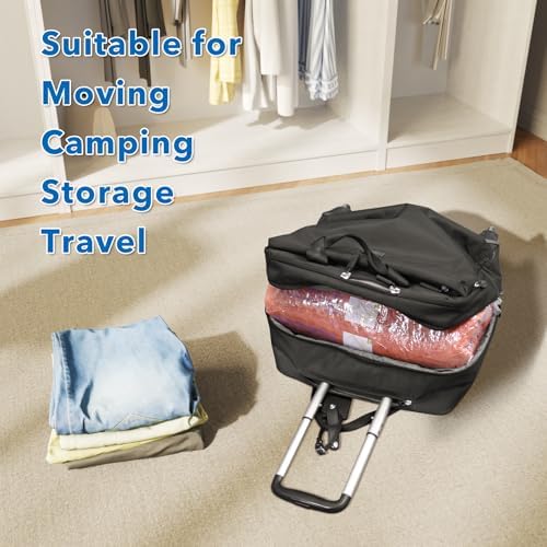MEIQIHOME Vacuum Storage Bags, Space Saver Sealer Bags for Clothing, Pillows, Comforters, Blankets, Bedding, Travel, 12 Roll Bags, PA+PE Material - Image 6