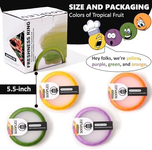 SOOPLEU Double-Sided Avocado Saver & Onion Storage, 4Pcs Food Holder - Image 4