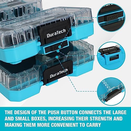 DuraTech 3-Piece Small Parts Tool Box Organizer with 14 Dividers - Image 6