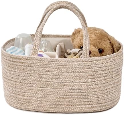 Diaper Caddy Organizer, Gift Basket for Baby Shower, Newborn Essentials by KODOMOORE