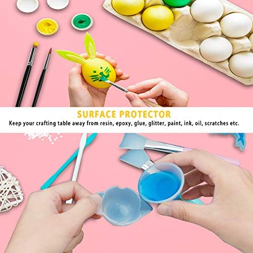 Gartful 23.6 x15.7 inch Resin Silicone Mats, X-Large Silicone Sheets for Jewelry Casting Molds, Nail Art, Acrylic Pouring, Nonstick Table Protector, Multipurpose Mat, Pink, Set of 2 - Image 6
