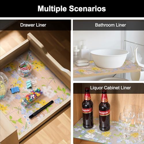 Cooyes Shelf Liner Non-Adhesive EVA Cabinet & Drawer Liner 17.5" x 120" - Image 7