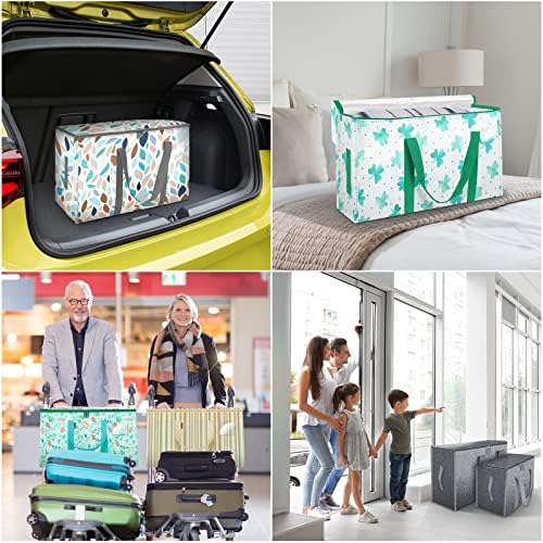 BALEINE 8-Pack Oversized Moving Bags with Reinforced Handles, Heavy-Duty Storage Tote for Clothes, Moving Supplies (Mosaic, 8-Pack) - Image 3