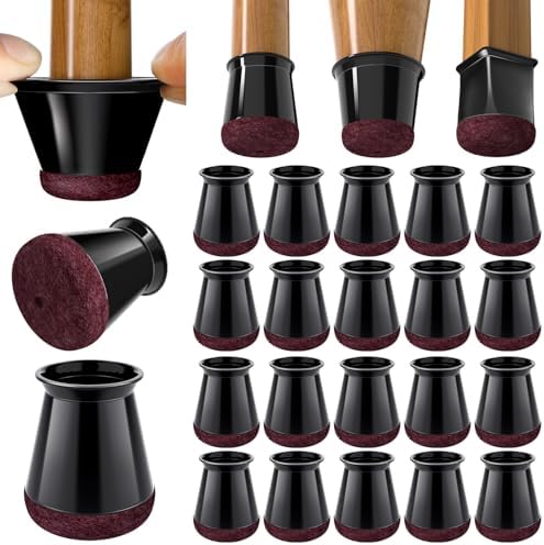 BUMACO Chair Leg Floor Protectors for Hardwood Floors Anti-Scratch 20 Pack by BUMACO