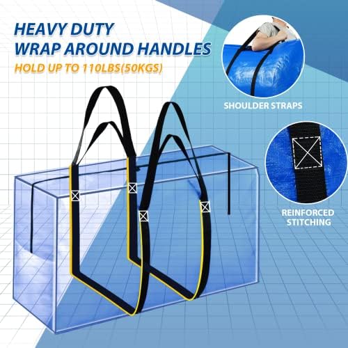 Extra Large Storage Bags, 41 Gallon XXL Jumbo Large Moving Bags Heavy Duty - Image 2