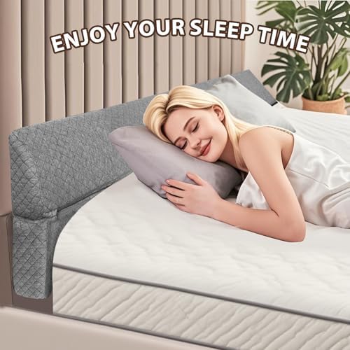 4 Modes Queen Size Pillow Wedge for Headboard Gap, Foldable Bed Wedge Pillow, Bed Gap Filler Fill The Gap (0-7"), Mattress Gap Filler Long Pillow Between Headboard and Mattress (Dark Grey, Queen) - Image 7