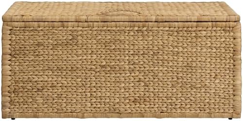 eHemco Water Hyacinth Bedding Storage Trunk, Natural, 42x20x18.5 - Image 5
