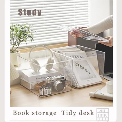 Clear plastic storage bins with LIDS,storage containers for snacks, cosmetics, books, dog food, Storage Organizer for Nursery，Kitchen, Living room,Bedroom, Bathroom, Office (clear, 3XL) - Image 5