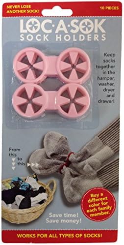 Loc A Sok Sock Locks Clips (Pink) by SockLocks
