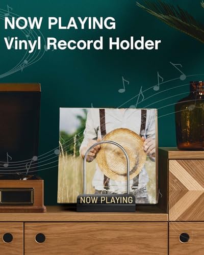 BS-VOG Now Playing Vinyl Record Holder Storage Fits 50 LPs, Gift Package - Image 7